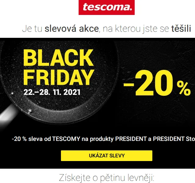 Tescoma: -20 % na PRESIDENT kuchynské vybavení – červen 2026 | Nuslet.cz