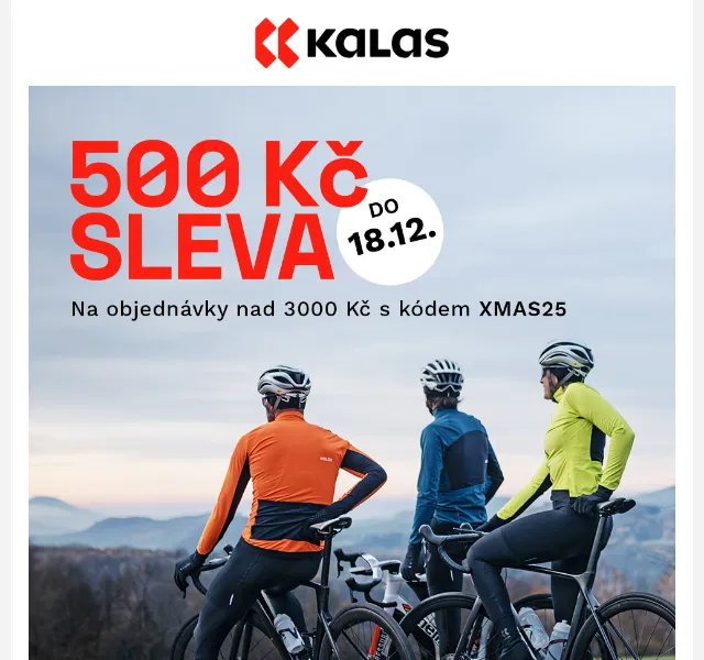 KALAS Sportswear: Sleva 500 Kč na nákup – červenec 2026 | Nuslet.cz
