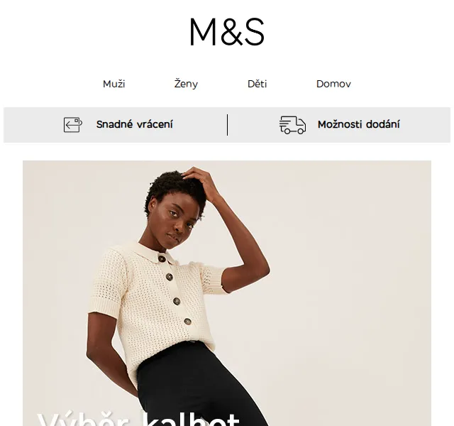 Marks and Spencer: neformální kalhoty a denim – červen 2026 | Nuslet.cz