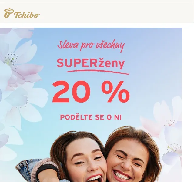 Tchibo: 20% sleva pro SUPERženy – červen 2026 | Nuslet.cz