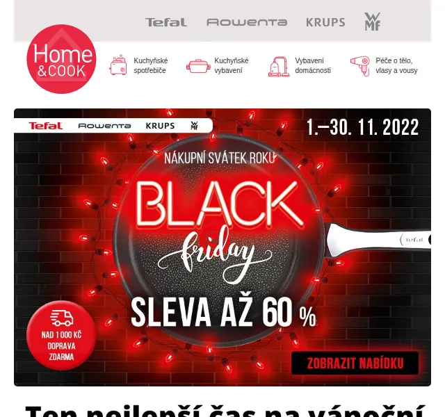 Home & Cook: Black Friday sleva až 60 % – červen 2026 | Nuslet.cz
