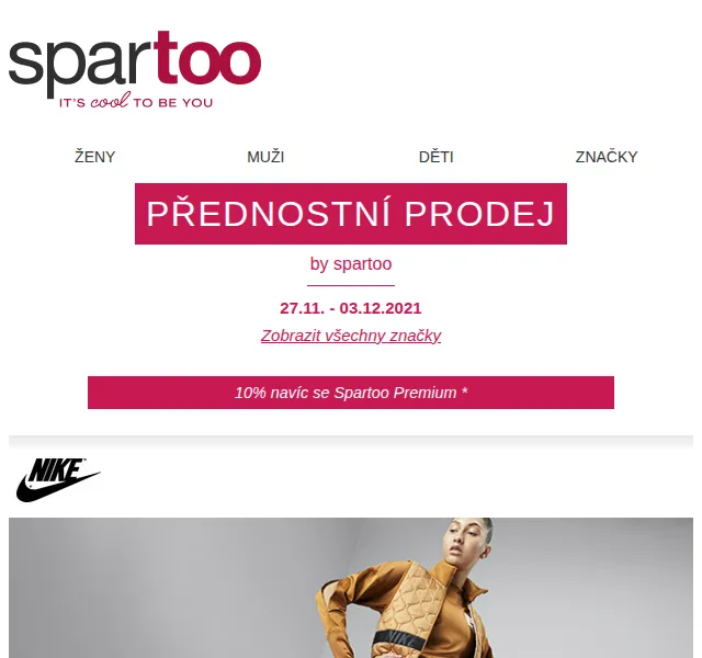 Spartoo: Sleva až 50 % na Timberland, Nike a Mustang – červen 2026 | Nuslet.cz