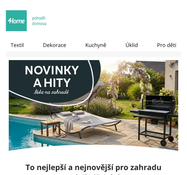 4home.cz: Zahradní nábytek & grily – červen 2026 | Nuslet.cz