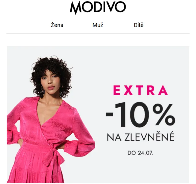 Modivo: Final Sale do -70% + extra -10% – červen 2026 | Nuslet.cz