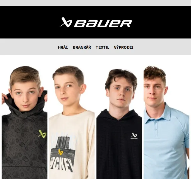 Bauer Hockey Česko: Nové kolekce oblečení – červenec 2026 | Nuslet.cz
