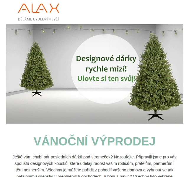ALAX nábytek: Vánoční výprodej s dodáním do Vánoc – červen 2026 | Nuslet.cz