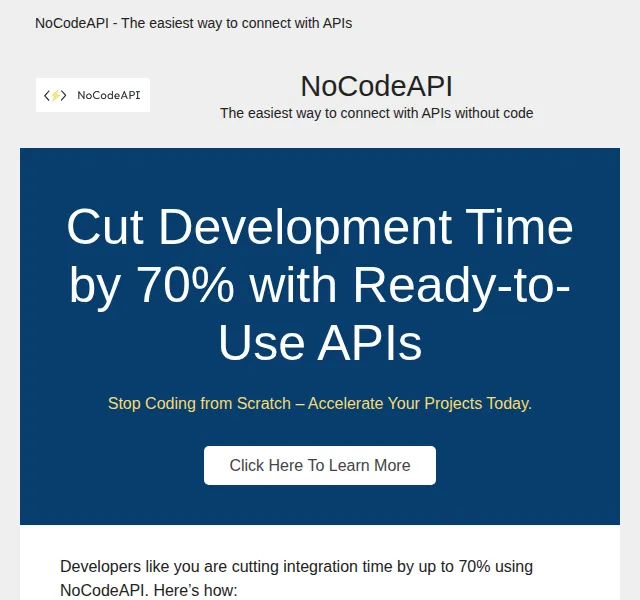 NoCodeAPI: Ready-to-Use APIs – červenec 2026 | Nuslet.cz