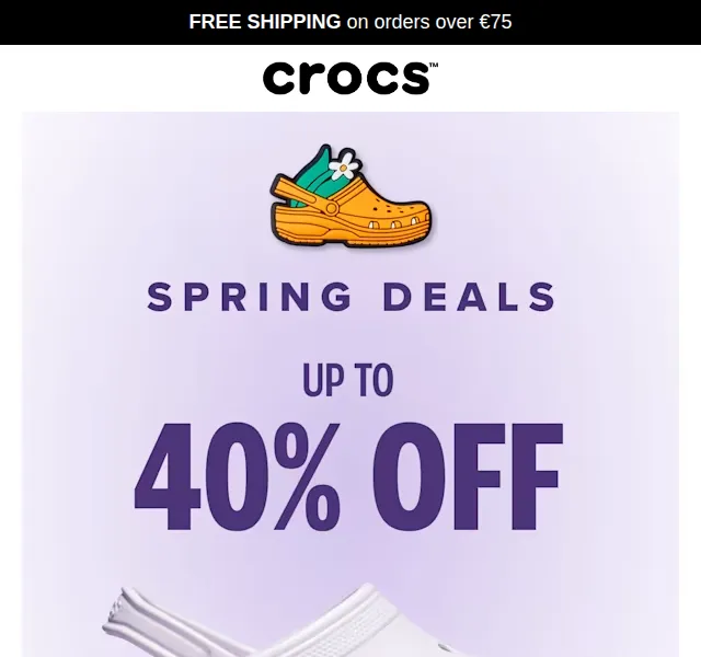 Crocs: sezónní výprodej až 40 % sleva – červenec 2026 | Nuslet.cz