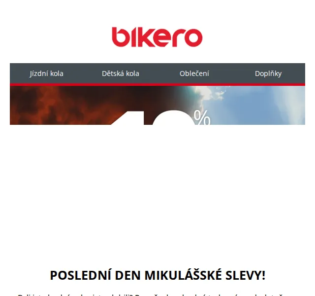CzBikero: Sleva až 10 % na celý sortiment – prosinec 2024 | Nuslet.cz