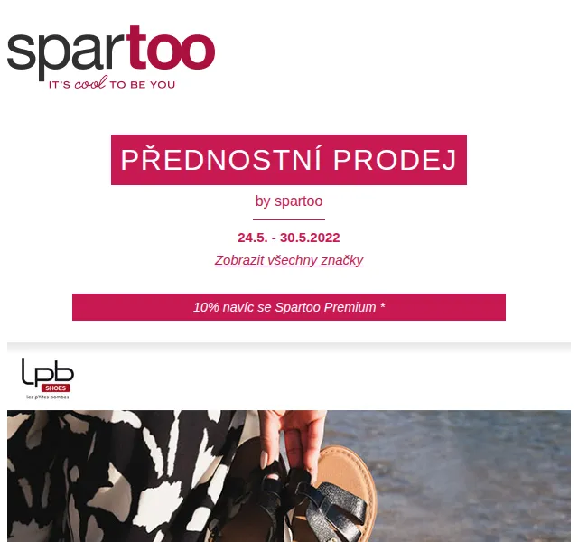 Spartoo.cz: Až -50 % na Les Petites Bombes, Derhy, Hogan a Purapiel – červen 2026 | Nuslet.cz