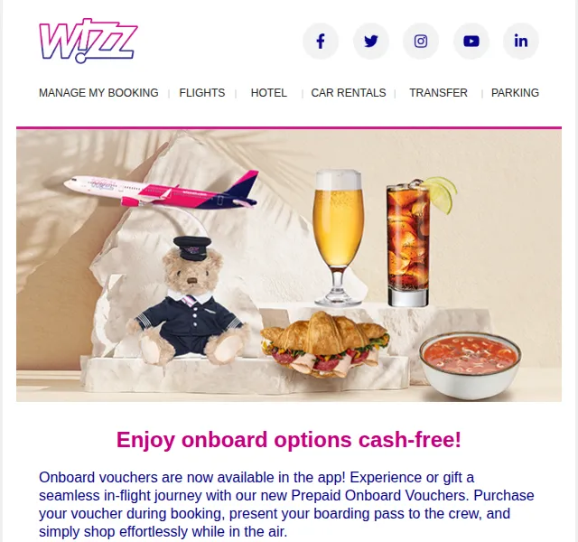 Wizz Air: předplacené palubní vouchery – červenec 2026 | Nuslet.cz