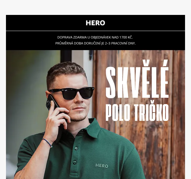 HERO Polo: prémiové tričko s dokonalým střihem – září 2026