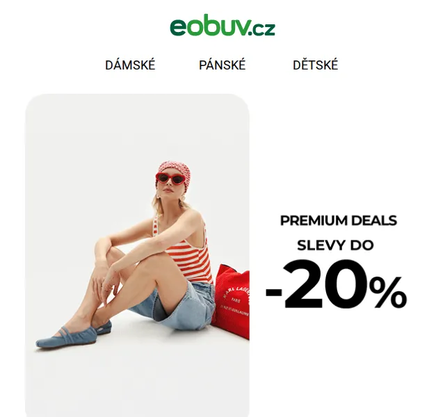 eobuv.cz: Sleva až 20 % na značkové sandály a tenisky – červenec 2026 | Nuslet.cz