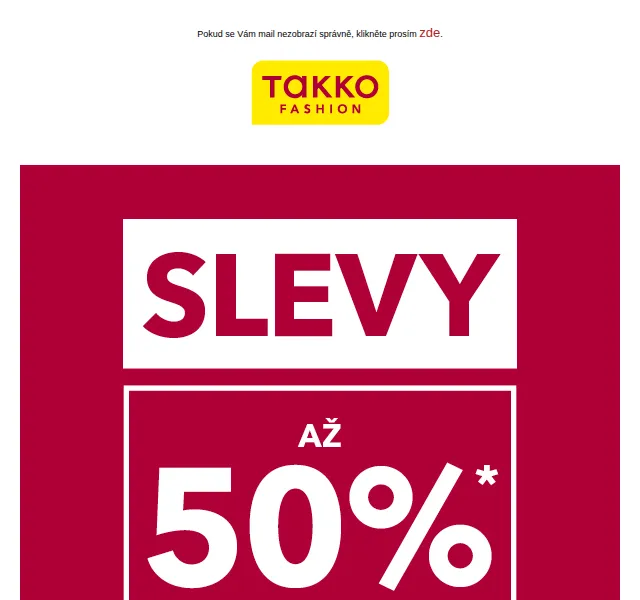 Takko Fashion: Letní výprodej se slevou až 50% – červenec 2026 | Nuslet.cz