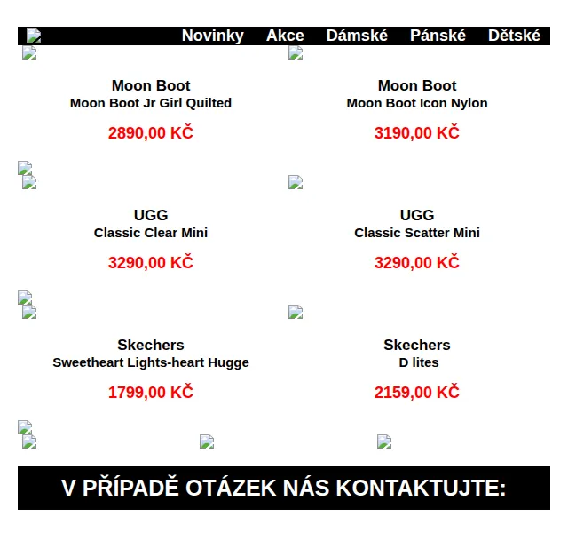 Office Shoes: Dětské boty Moon Boot, UGG a Skechers – červen 2026 | Nuslet.cz