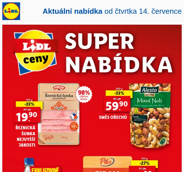 Lidl: Výběr TOP produktů a letákových slev – červenec 2026 | Nuslet.cz