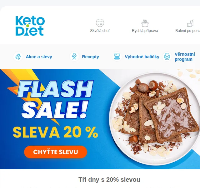 KetoDiet: 20% sleva téměř na vše – červenec 2026 | Nuslet.cz