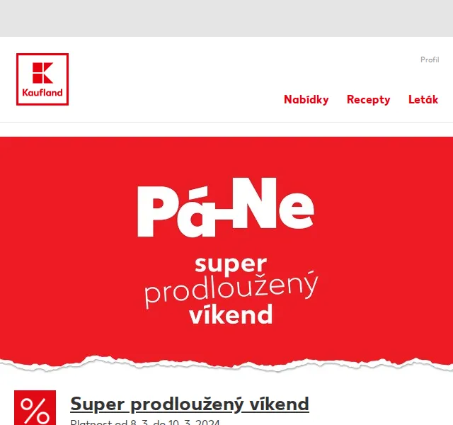 Kaufland: Hrozny bílé bezsemenné 500 g za 41,90 Kč – březen 2026 | Nuslet.cz
