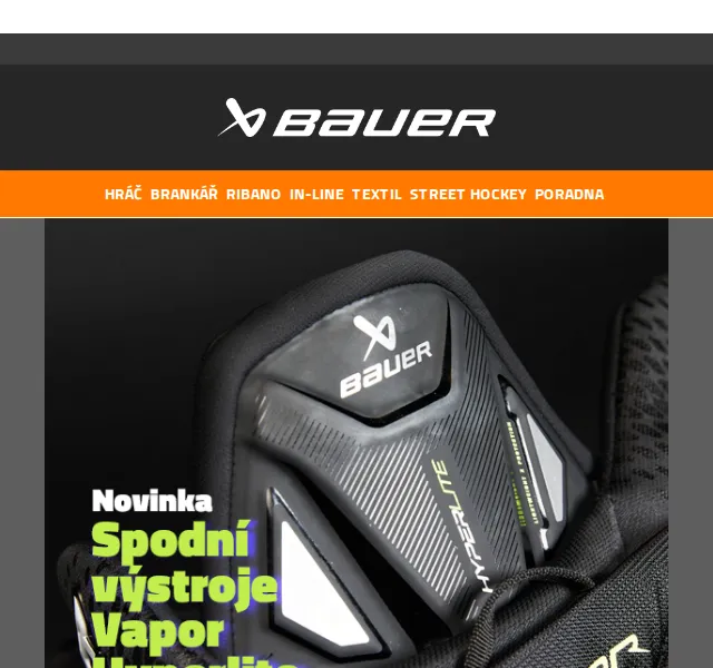 Bauer Hockey Česko: Spodní výstroj Vapor Hyperlite – červen 2026 | Nuslet.cz