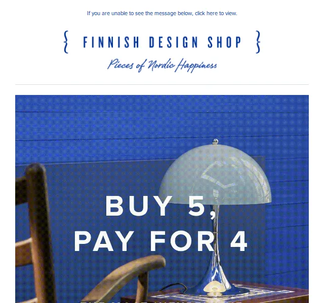 Finnish Design Shop: Buy 5 Pay for 4 – prosinec 2026 | Nuslet.cz