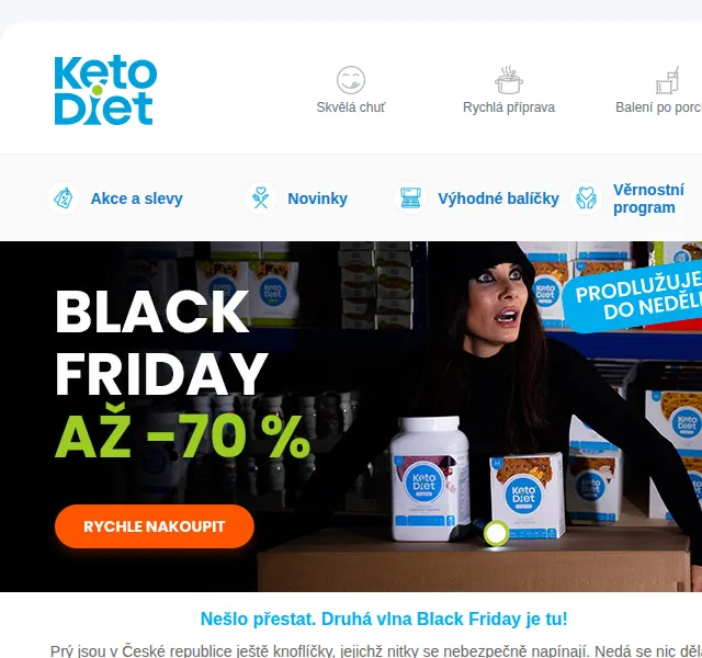KetoDiet: Black Friday slevy až 70 % – červen 2026 | Nuslet.cz