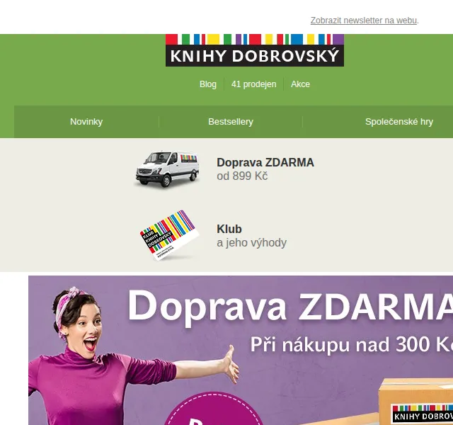 KnihyDobrovsky.cz: Doprava zdarma od 300 Kč – červen 2026 | Nuslet.cz