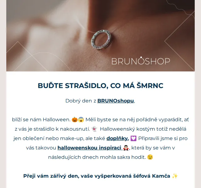BRUNOshop.cz: Halloweenské šperky – listopad 2026 | Nuslet.cz