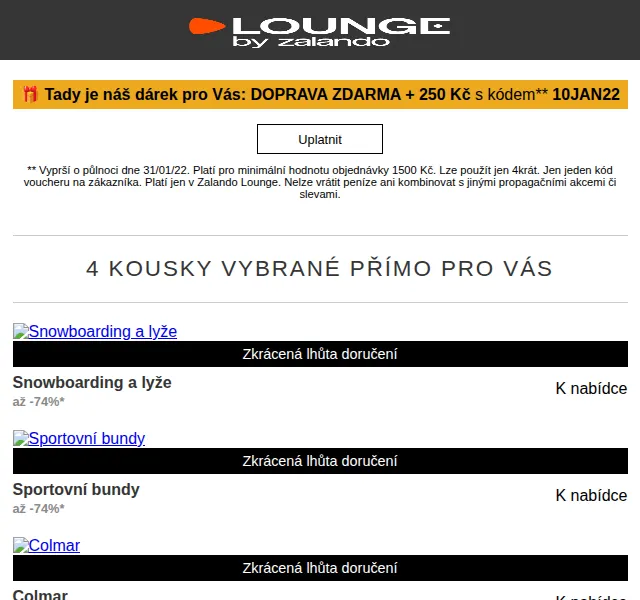 Lounge by Zalando: Colmar, Superfit a Sloggi – slevy až 75 % + doprava zdarma – červen 2026 | Nuslet.cz