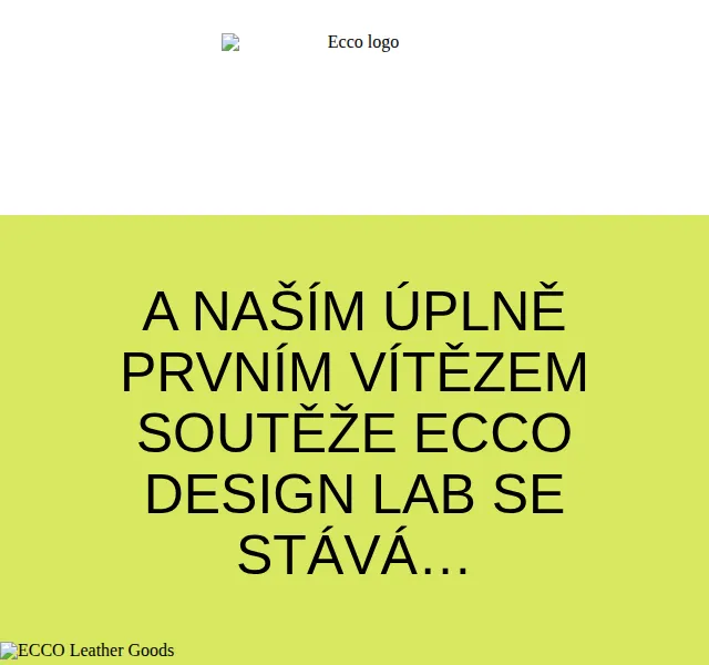 ECCO: Vítěz Design Lab a nová limitovaná edice tašek – červen 2026 | Nuslet.cz