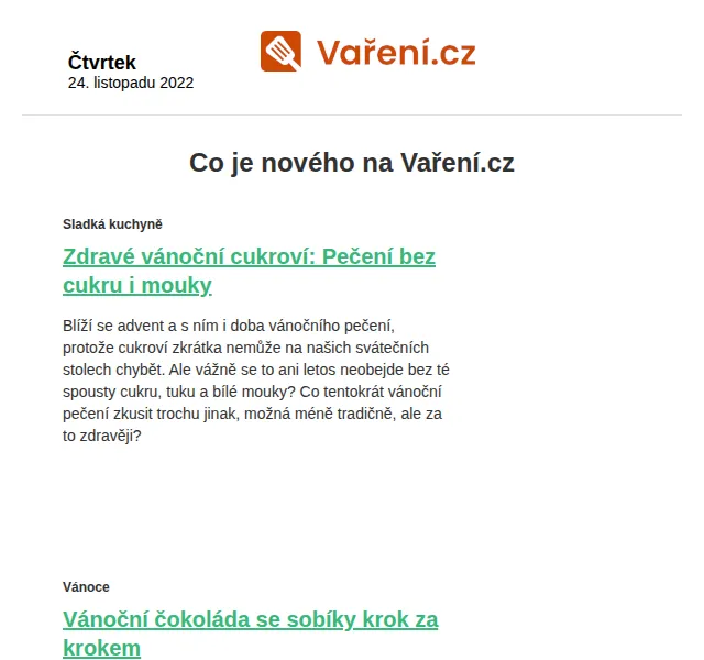 Vaření.cz: Vánoční recepty a inspirace – červen 2026 | Nuslet.cz