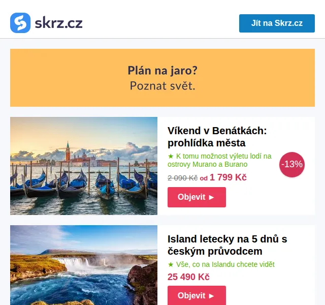 Skrz.cz: poznávací zájezdy – červenec 2026 | Nuslet.cz