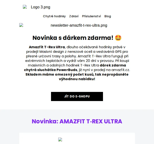 Amazfit: T-Rex Ultra + PowerBuds Pro zdarma – červenec 2026 | Nuslet.cz