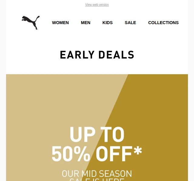 PUMA: Early Deals se slevou až 50 % – září 2026 | Nuslet.cz