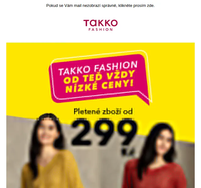 Takko Fashion: Žebrované pletené svetry od 299 Kč – červenec 2026 | Nuslet.cz