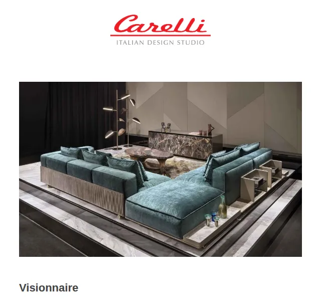 Carelli Nábytek: Visionnaire luxusní kolekce – červenec 2026 | Nuslet.cz