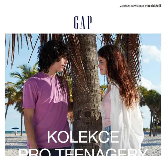 GAPstore: Slevy až 50 % na teen kolekci – červen 2026 | Nuslet.cz
