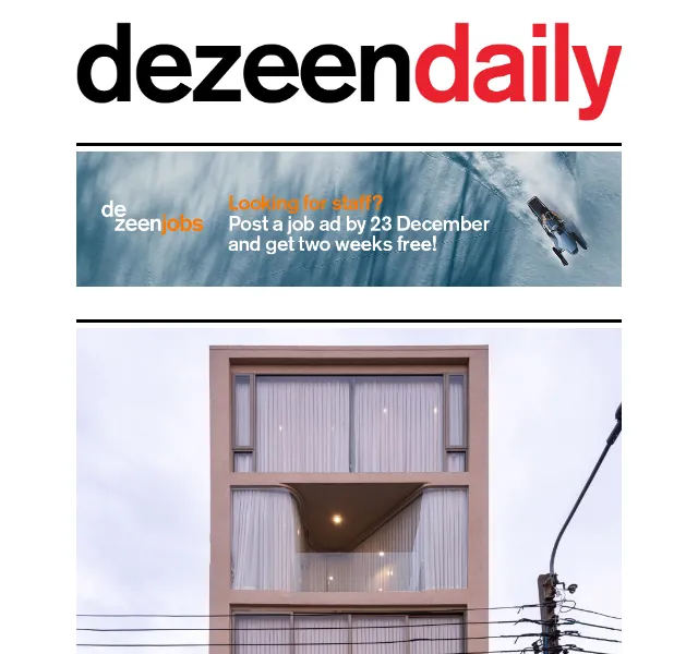 Dezeen Daily: AI's environmental burden – červenec 2026 | Nuslet.cz