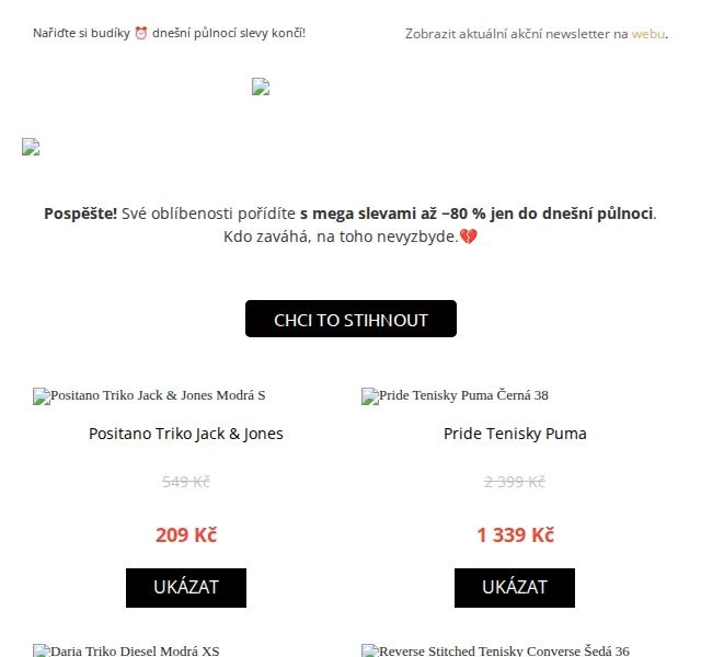UrbanStore: Výprodej až −80 % na Jack & Jones, Puma, Diesel – červen 2026 | Nuslet.cz