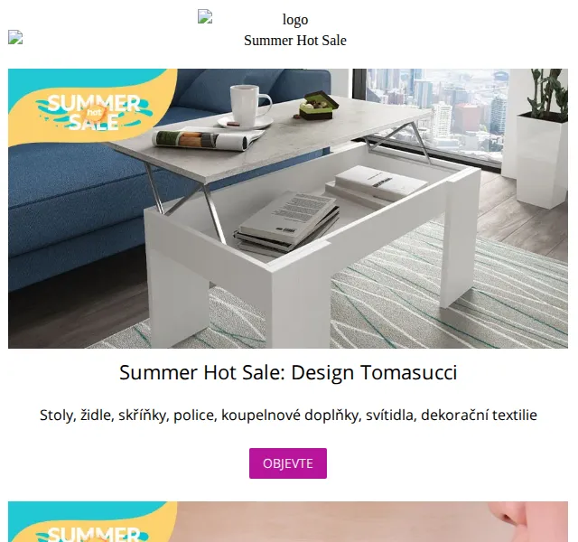 Vivre: Summer Hot Sale Design Tomasucci a Qualy – červenec 2026 | Nuslet.cz