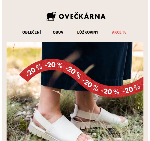 Ovečkárna: Sleva 20 % na nezlevněné zboží – červen 2026 | Nuslet.cz
