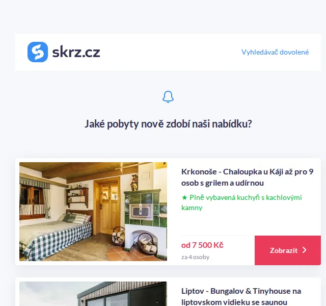 Vánoce na Skrz: Chaloupka v Krkonoších od 7 500 Kč – červenec 2026 | Nuslet.cz