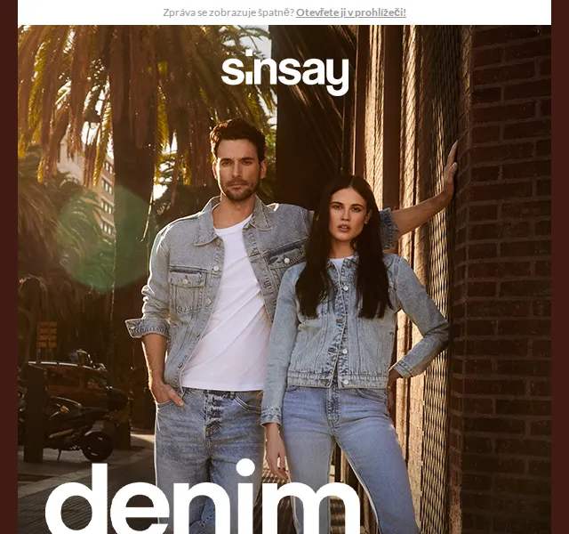 Sinsay: Denim Days – široký výběr džínů – červenec 2026 | Nuslet.cz