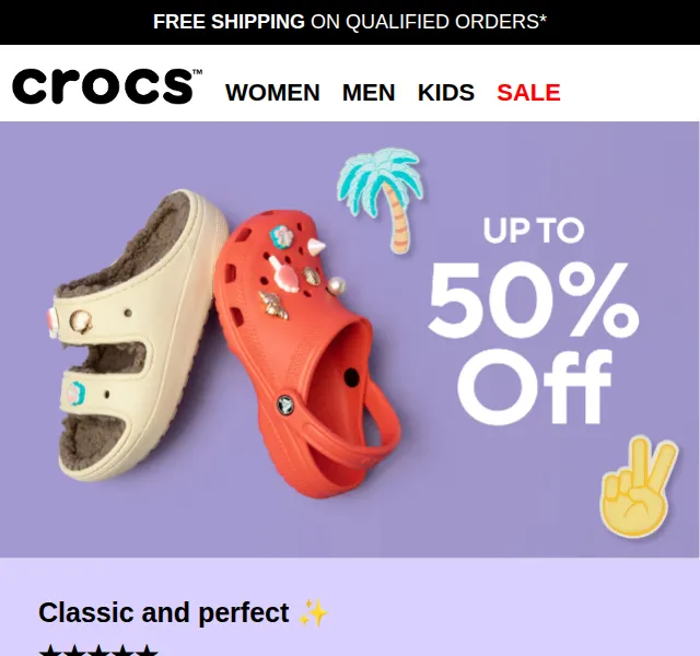 Crocs: End of Season Sale až 50% – červenec 2026 | Nuslet.cz
