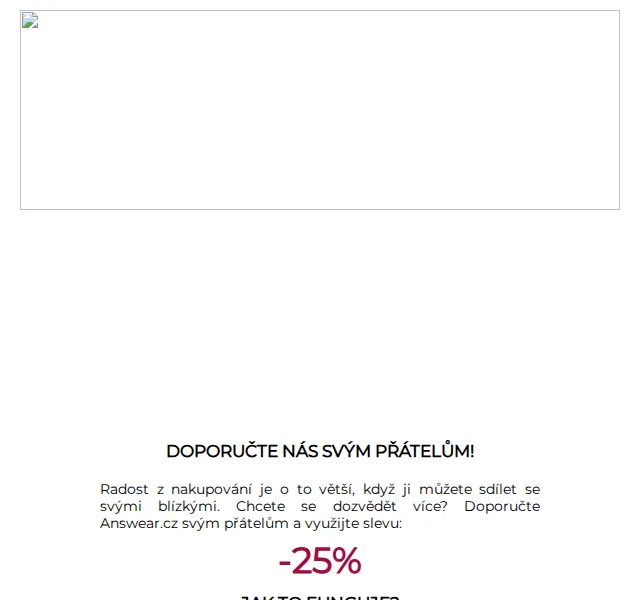 ANSWEAR.cz: Sleva 25 % pro Vás i přátele – červen 2026 | Nuslet.cz
