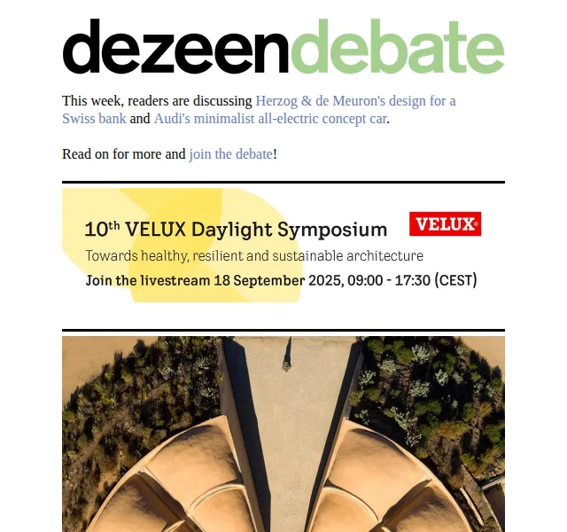 Dezeen Daily: Debata o architektuře – červenec 2026 | Nuslet.cz