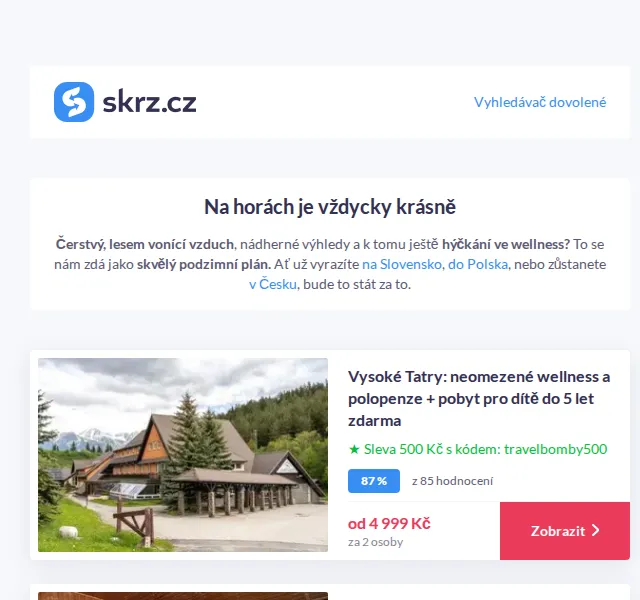 Vánoce na Skrz: Pobyty s wellness od 2 230 Kč – červenec 2026 | Nuslet.cz