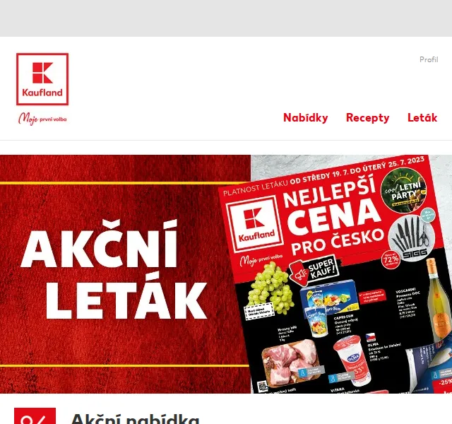 Kaufland: Letní párty – akce od 19. 7. do 25. 7. 2023 | Nuslet.cz