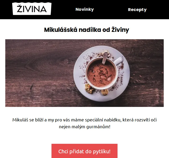 Živina: Mikulášská nadílka – zdravé dobroty od 549 Kč – červen 2026 | Nuslet.cz