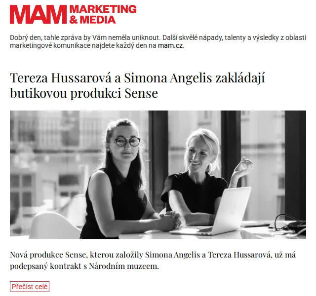 Marketing & Media: Nová produkce Sense – červenec 2026 | Nuslet.cz