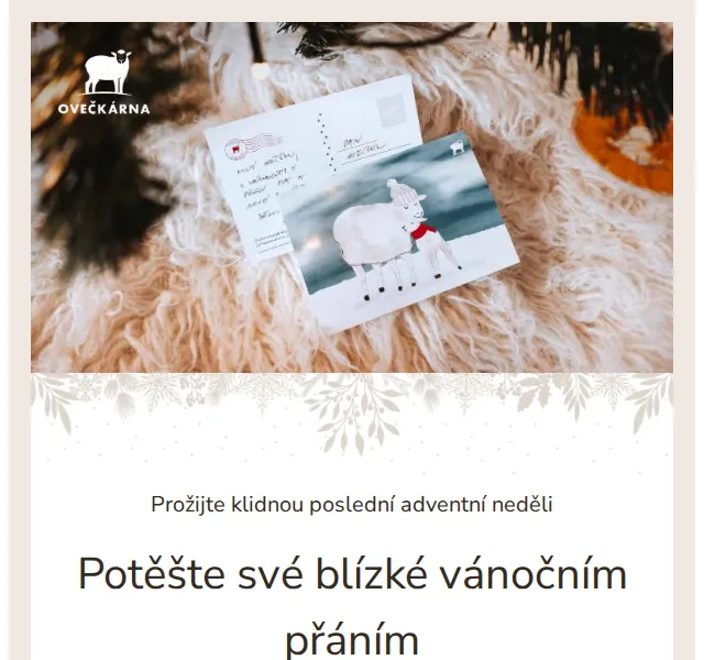 Ovečkárna: Vánoční přání a zboží z ovčí vlny – červen 2026 | Nuslet.cz